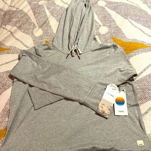 Vuori Halo Essential Hoodie Pale Grey Heather M